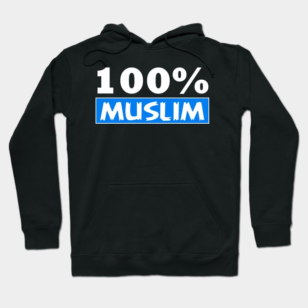 100% Muslim cool muslim Hoodie by Jakavonis